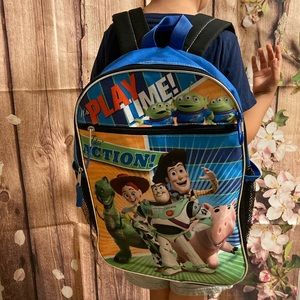 Toy story kids backpack with pencil holder
